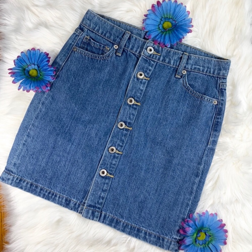 Lucky Brand high rise denim skirt